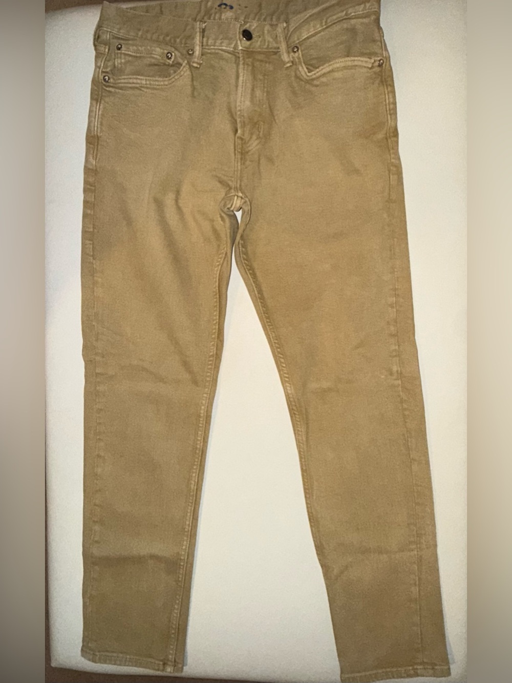 Men's Slim Fit Khaki Jeans - Classic Tan